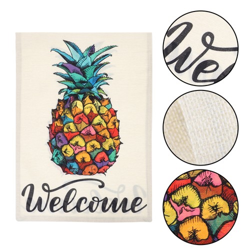 Pineapple garden flag welcome - pineapple,