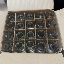 Assorted Set Of 18 Clear Glass Milk Bottles 6x200ml & 12x150ml Without Lids New