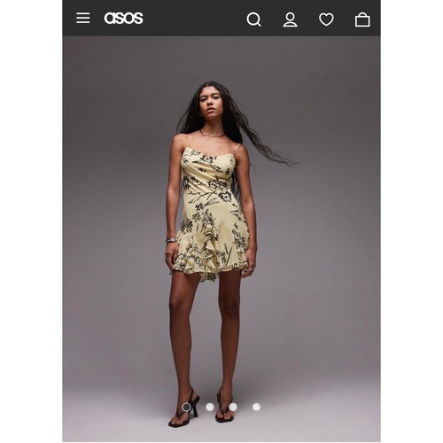 Topshop beaded godet mini - beaded,