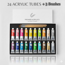 ACRYLIC PAINT SET TUBE 24 x