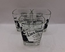 Set Of 3 Jack Daniels On Tour Limited Edition Square Glasses Guitar Bass Mic