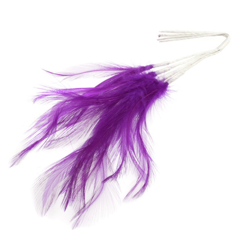 Narrow feathers corsage - feathers,