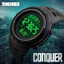 Skmei Mens Military Style Sports Digital Watch - Waterproof/Multiple Colours UK.