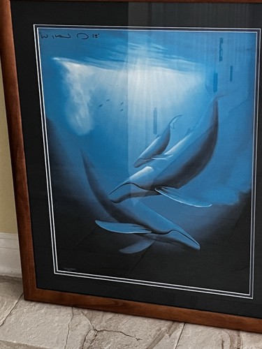 Wyland 1989 whales print - 1989,
