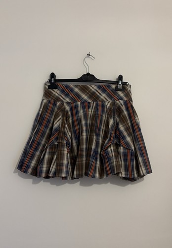 Y2k plaid peasant circular - plaid,
