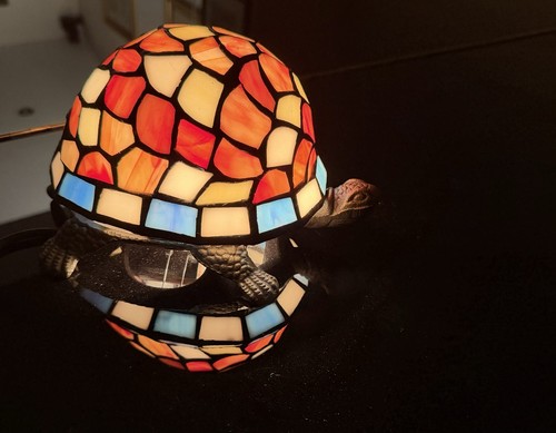 Tiffany style turtle - style,