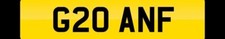 NUMBER PLATE REGISTRATION G20