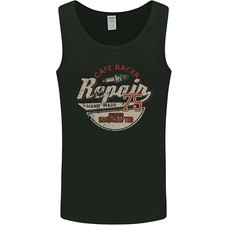 Cafe Racer Biker Motorbike Motorcycle Mens Vest Tank Top