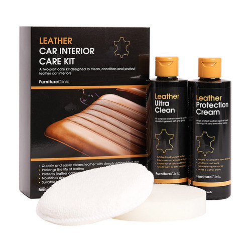 Leather car interior care kit - leather,