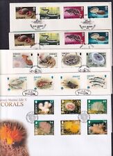 Jersey Marine Life FDC choice of years stamps MS shells coral fish anemones crab