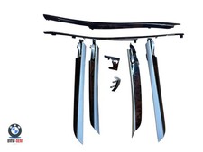 BMW E70 X5 2007-2013 Dash Door Console Bamboo Wood Interior Trim Set 8 PIECES