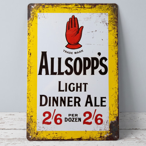 Allsopp brewery ales metal - brewery,