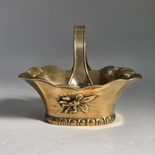 Vintage Brass Basket