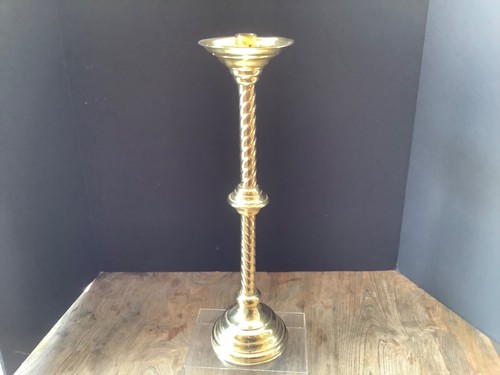 Tall brass altar candlestick - tall,