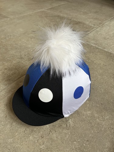 Pompom riding hat silk - riding,
