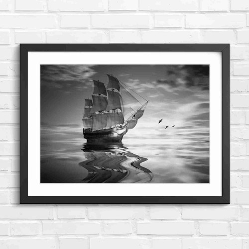 Vintage sailing ship sunset - sailing,
