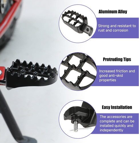 Modified mini bike foot pegs - modified,