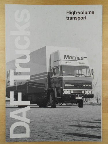 Daf volume truck - brochure, 1980