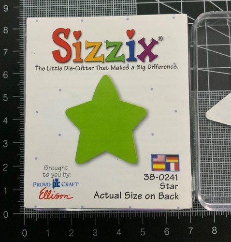 Sizzix green originals star - green,