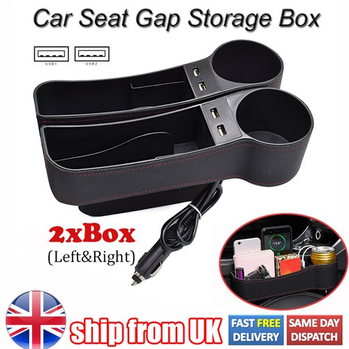 2pc car seat gap usb - seat,
