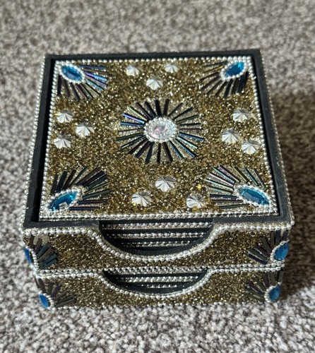 Decorative beaded coaster sets - coaster,