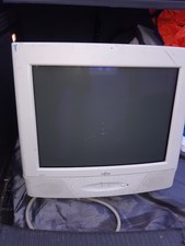 Fujitsu x177a CRT VGA Monitor  Retro PC Display Heavy Duty Rare Model Cheap