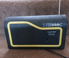 Portable 2 Band Radio, AM/FM Radio, Lloytron Ibiza N2402BK