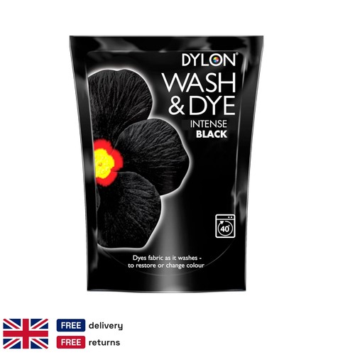 Black wash fabric - black,
