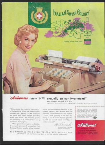 1960 national cash register - 1960,