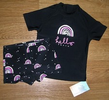 NEXT Girls Black UV Rash Vest