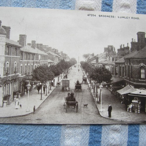 Postcard lumley road - lumley, skegness