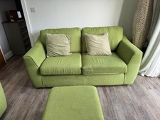 Green DFS 3 piece suite used