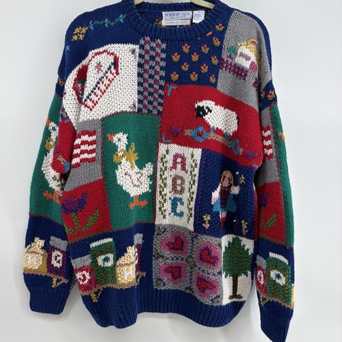 Vtg teacher granny sweater - vtg,