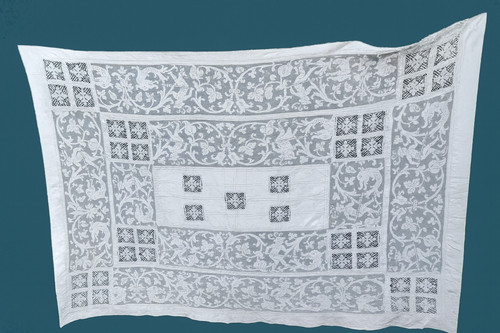 Vintage linen and lace - linen, large