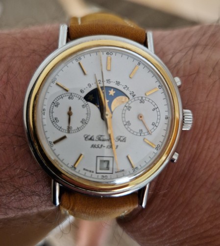 Tissot chonograph moon face - tissot-chonograph,