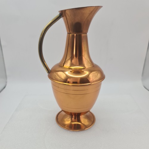 Vintage copper brass jug vase - copper,