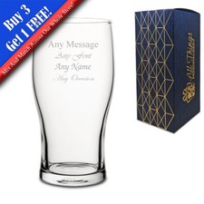 Personalised engraved pint - personalised,