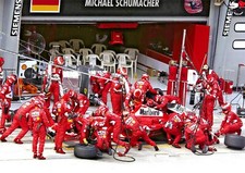 Michael Schumacher Ferrari Amazing Pit Stop F1 POSTER