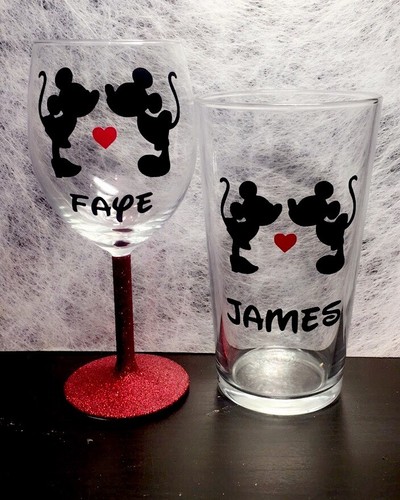 Personalised mickey minnie - personalised,