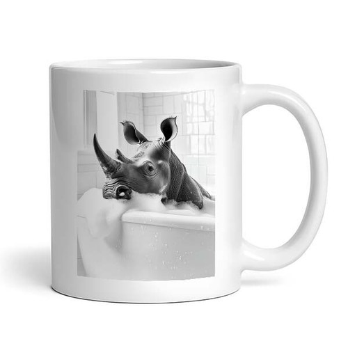Rhino bathtub cute funny - -,
