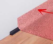 Plastic Vinyl Cove Former 2 metres Black Soft Flooring Wall Coving – Edge Trim