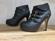 Iron Fist Stilletto Stud Buckle Ankle Boots 6/39
