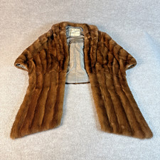 VTG SABLE MINK FUR BOLERO/WRAP