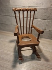 Small wooden plant pot rocking - small,