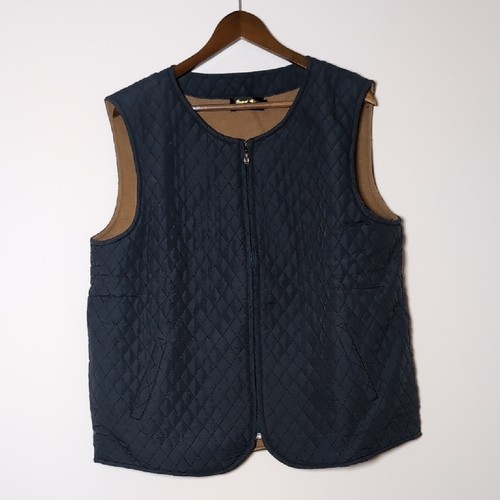 Men quilted vest - 100%, camel