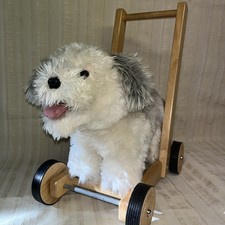 LOVELY MULHOLLAND & BAILIE CHILDS PUSH-ALONG RIDE-ON SHEEP DOG w/WOODEN FRAME