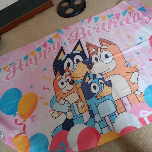 Bluey backdrop birthday party - backdrop,