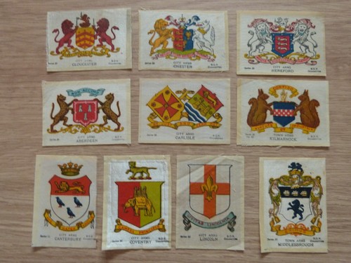 Silk cigarette cards - 10, bdv