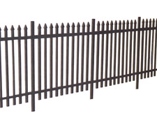 6ft wrought iron fencing - (232 cm) O gauge 1:43 model railway security fence