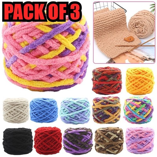 100g skeins chunky chenille - 5x,